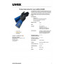 Рукавичка для хімічного захисту uvex rubiflex S XG35B артикул 60557
